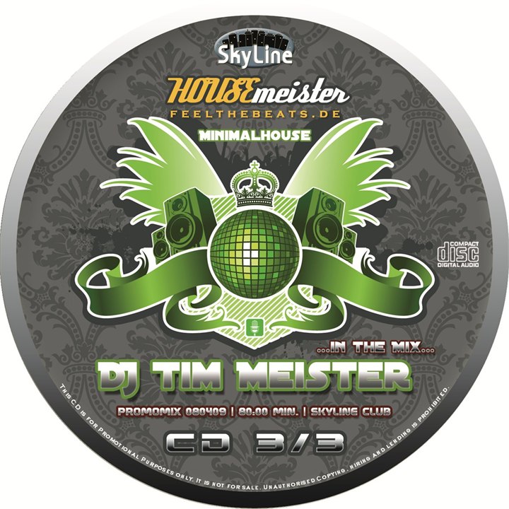 CD-Label: Housemeister Mix 080409 CUT
